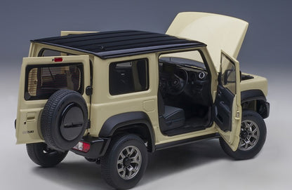 78510 AUTOart 1:18 Suzuki Jimny Sierra JB74 Ivory Metallic/Black Roof model car