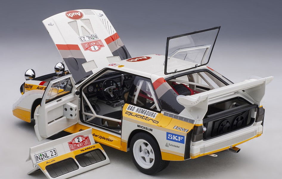 88601 AUTOart 1:18 Audi Sport Quattro S1 WRC 1986 #2 Rohrl / Geistdorfer Monte Carlo