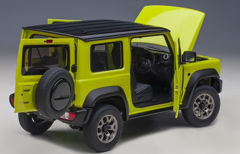 78506 AUTOart 1:18 Suzuki Jimny Sierra JB74 Yellow / Black Roof model car