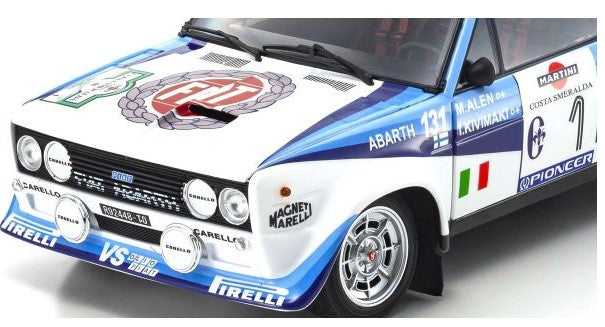 KS08376D KYOSHO 1:18 Fiat 131 ABARTH Rally 1981 Costa Smeralda #1