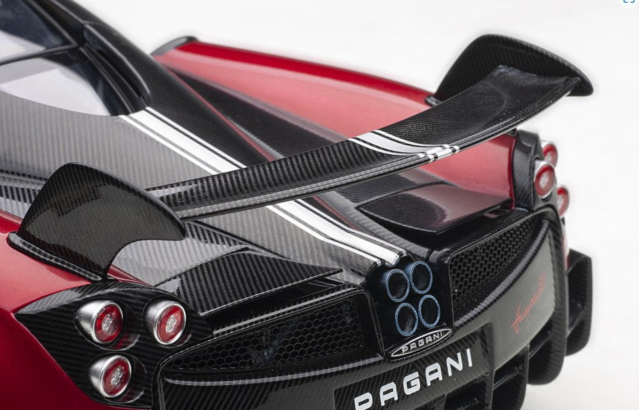 78276 AUTOart 1:18 Pagani Huayra BC Metallic Red/Black Carbon model car