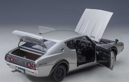 77471 AUTOart 1:18 Nissan Skyline 2000 GT-R KPGC110 Silver model car