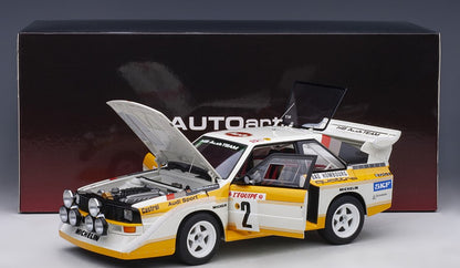 88601 AUTOart 1:18 Audi Sport Quattro S1 WRC 1986 #2 Rohrl / Geistdorfer Monte Carlo