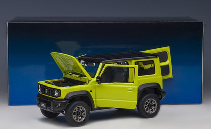 78506 AUTOart 1:18 Suzuki Jimny Sierra JB74 Yellow / Black Roof model car