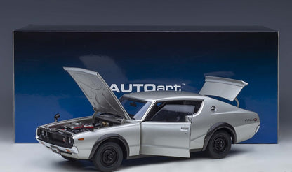 77471 AUTOart 1:18 Nissan Skyline 2000 GT-R KPGC110 Silver model car