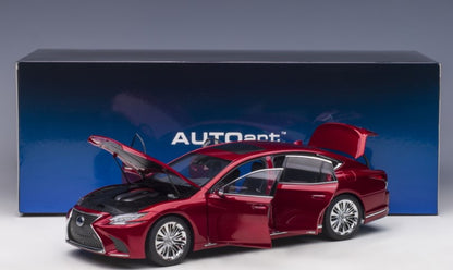 78869 AUTOart 1:18 Lexus LS500h Metallic Dark Red Interior Color / Black