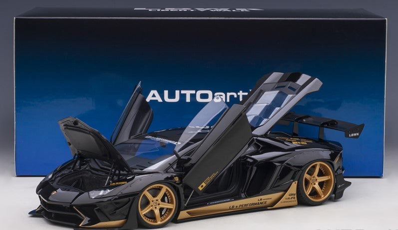 79184 AUTOart 1:18 Lamborghini Liberty Walk LB-WORKS Aventador Black/Gold