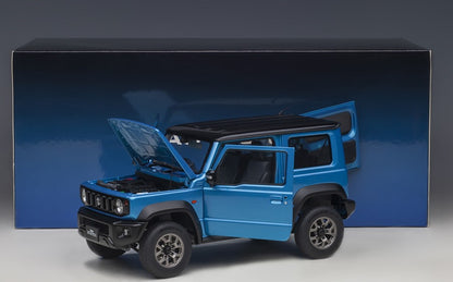 78507 AUTOart 1:18 Suzuki Jimny Sierra JB74 Blue Metallic/Black Roof model car