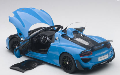 77924 AUTOart 1:18 Porsche 918 Spyder Byzac Package Light Blue