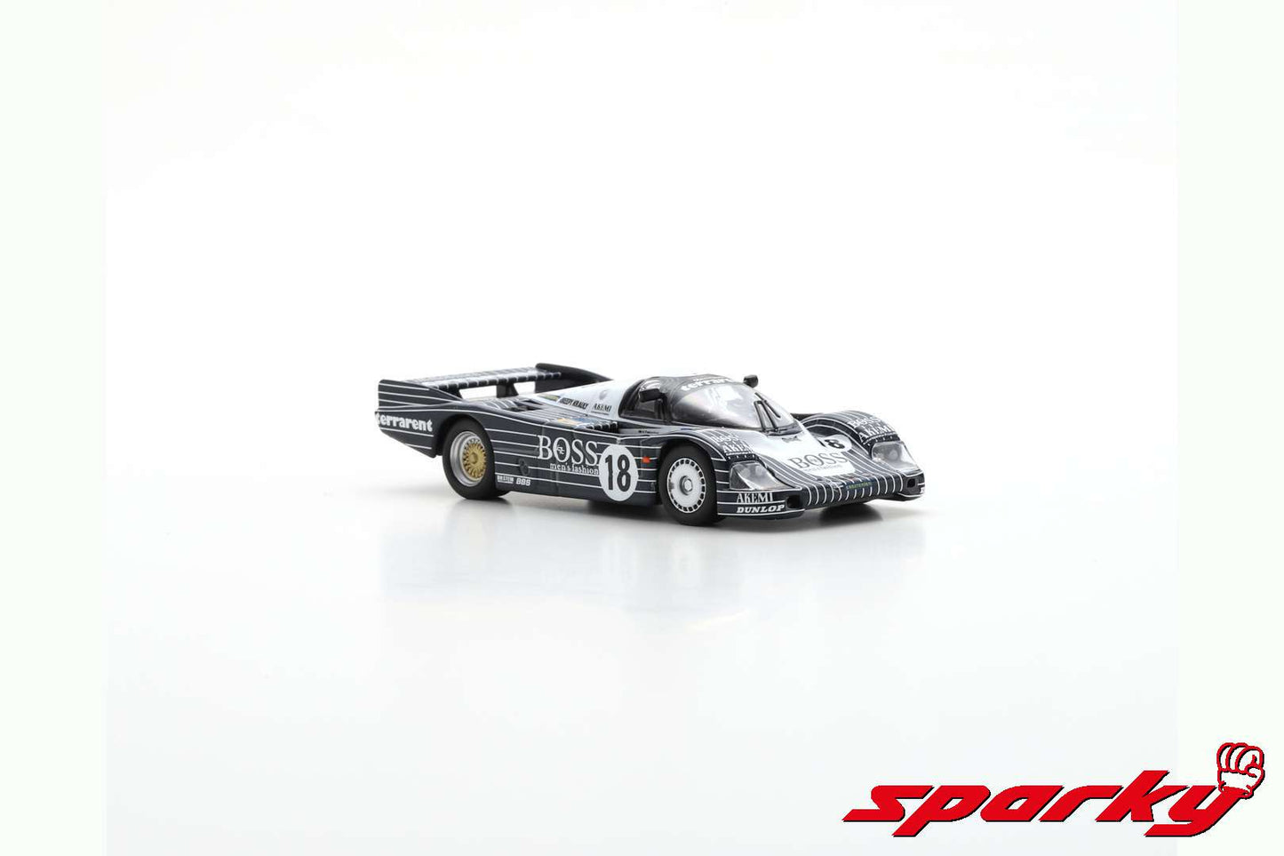 Y180 SPARK 1:64 Porsche 956 #18 Le Mans 1983 J Lassig model car