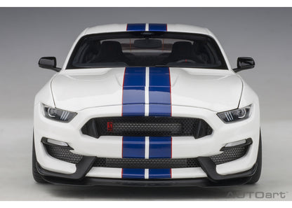 72931 AUTOart 1:18 Ford Shelby GT350R White / Blue Stripes