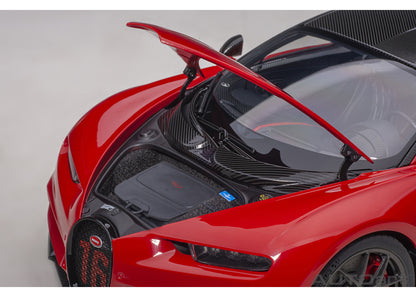 70996 AUTOart 1:18 Bugatti Chiron Sports 2019 Red / Carbon Black