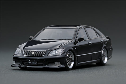 IG1500 ignition model 1:43 Toyota Crown (GRS180) 3.5 Athlete Black BB-Wheel