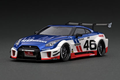 IG2549 ignition model 1:43 Nissan LB-Silhouette WORKS GT 35GT-RR White/Blue/Red