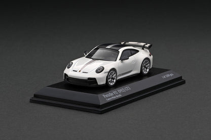 643061009 MINICHAMPS64 1:64 Porsche 911 GT3 (992) 2021 Carrera White Metallic