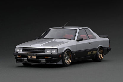 IG2350 ignition model 1:18 Nissan Skyline 2000 RS-Turbo R30 Silver/Black