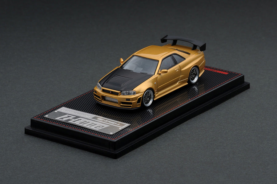 IG1875 ignition model 1:64 NISMO R34 GT-R Z-tune Gold Osaka Auto Messe 2020