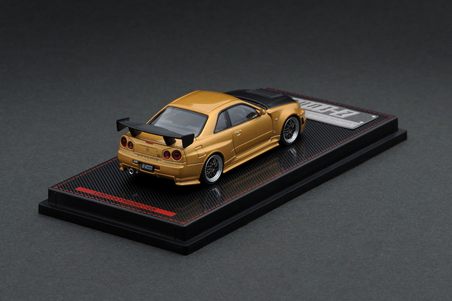 IG1875 ignition model 1:64 NISMO R34 GT-R Z-tune Gold Osaka Auto Messe 2020