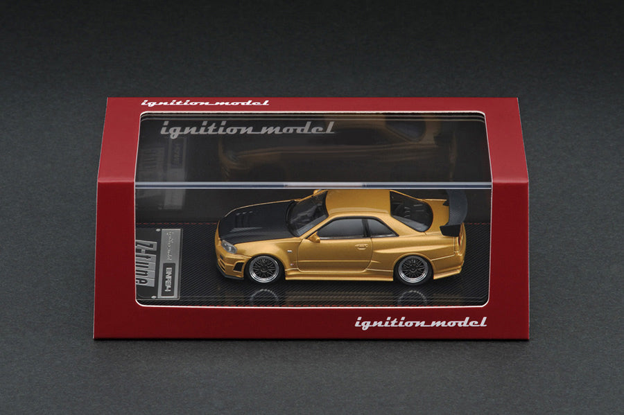 IG1875 ignition model 1:64 NISMO R34 GT-R Z-tune Gold Osaka Auto Messe 2020