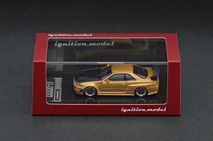 IG1875 ignition model 1:64 NISMO R34 GT-R Z-tune Gold Osaka Auto Messe 2020