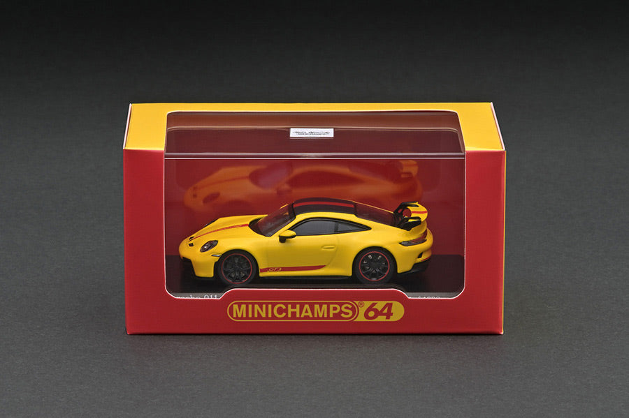 643061006 MINICHAMPS64 1:64 Porsche 911 GT3 (992) 2021 Racing Yellow