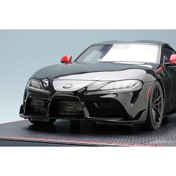 IM048C MakeUp IDEA 1:18 Toyota GR SUPRA US Launch 2019 Black Red Interior