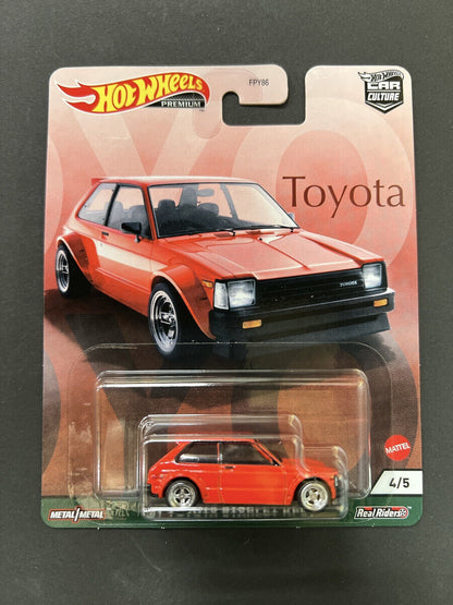 GRJ95 1:64 Hot Wheels 2021 CAR CULTURE 1981 Toyota STARLET KP61 4/5 *