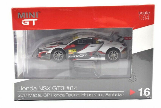 MGT00016 MINI-GT 1:64 Honda NSX GT3 Macau GP 2017 #84 Honda Racing